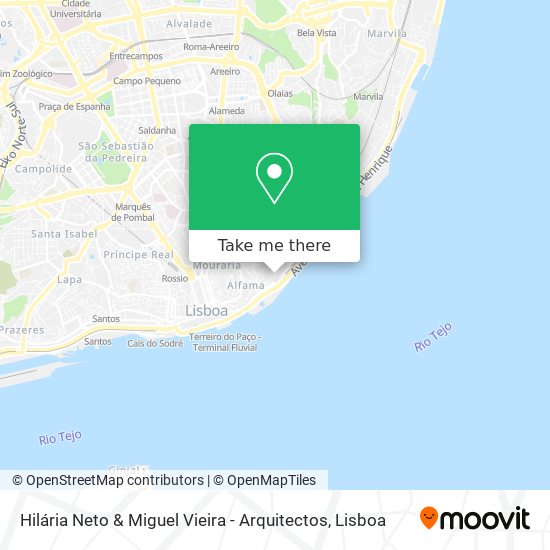 Hilária Neto & Miguel Vieira - Arquitectos mapa