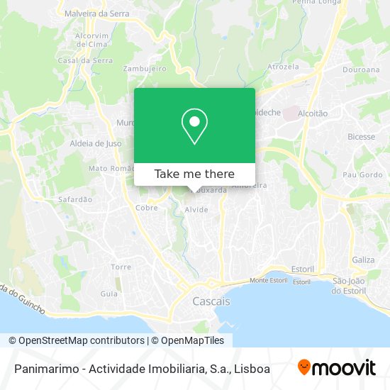Panimarimo - Actividade Imobiliaria, S.a. map