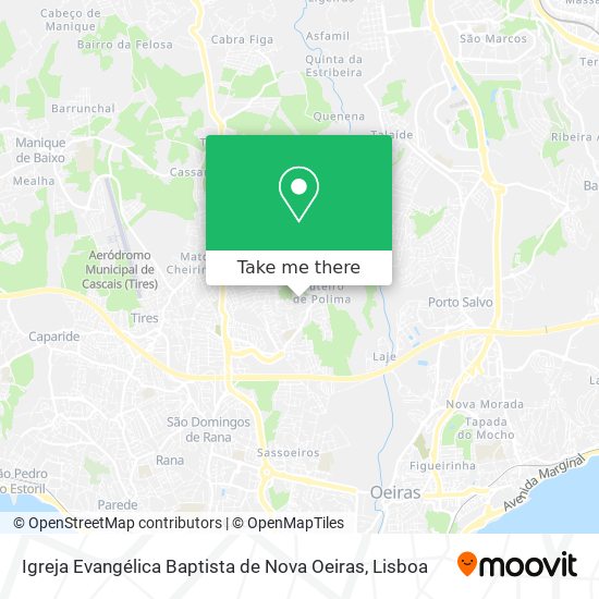 Igreja Evangélica Baptista de Nova Oeiras map