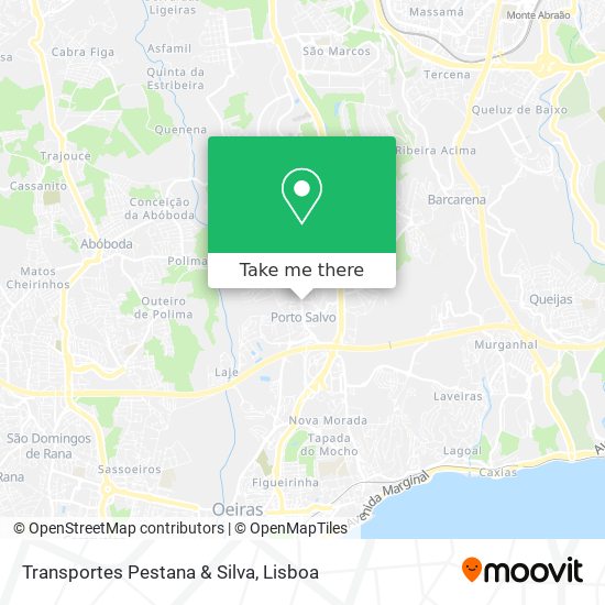 Transportes Pestana & Silva map