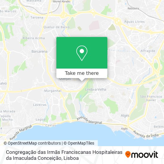 Congregação das Irmãs Franciscanas Hospitaleiras da Imaculada Conceição map