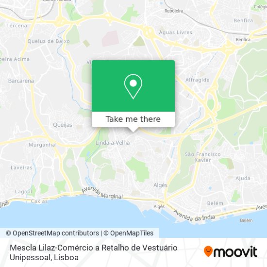 Mescla Lilaz-Comércio a Retalho de Vestuário Unipessoal map