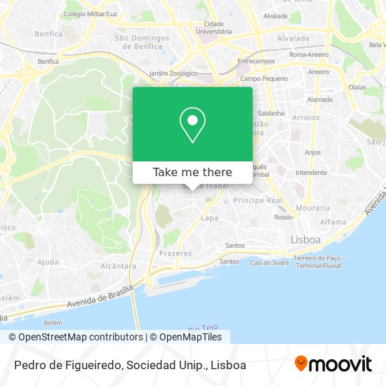 Pedro de Figueiredo, Sociedad Unip. map
