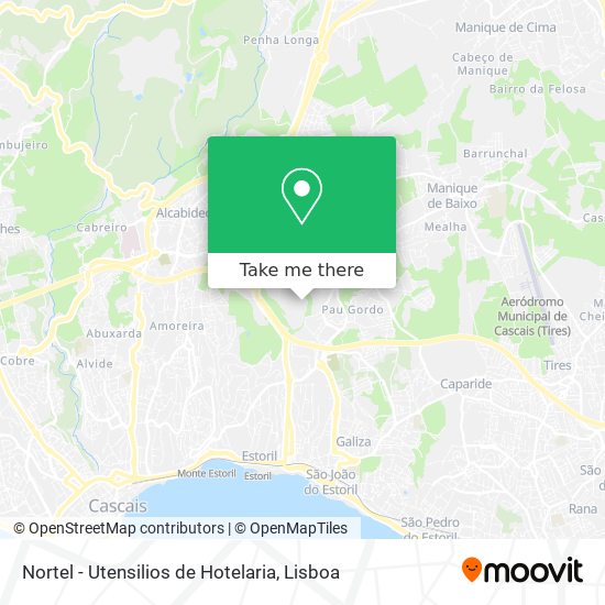 Nortel - Utensilios de Hotelaria map