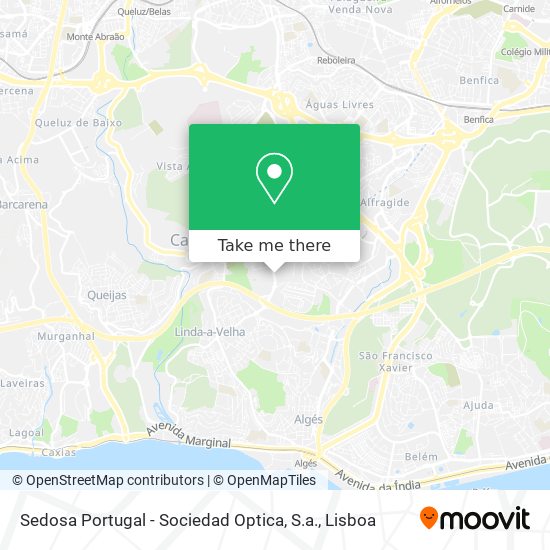 Sedosa Portugal - Sociedad Optica, S.a. mapa
