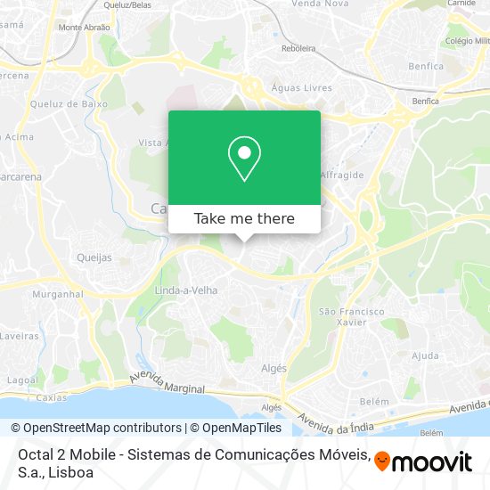 Octal 2 Mobile - Sistemas de Comunicações Móveis, S.a. map