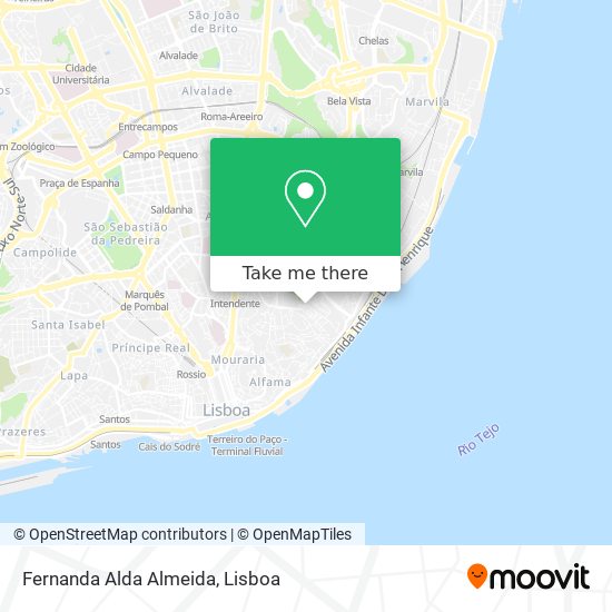 Fernanda Alda Almeida map