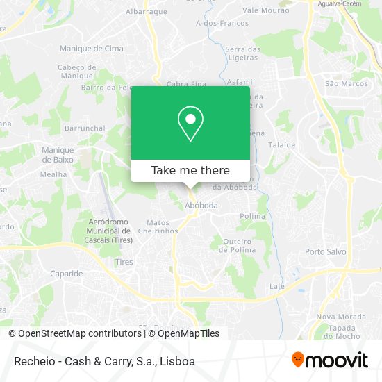 Recheio - Cash & Carry, S.a. mapa