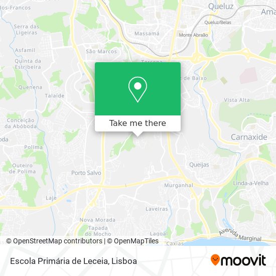 Escola Primária de Leceia mapa