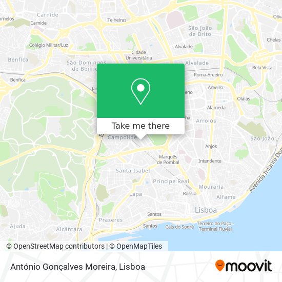 António Gonçalves Moreira map