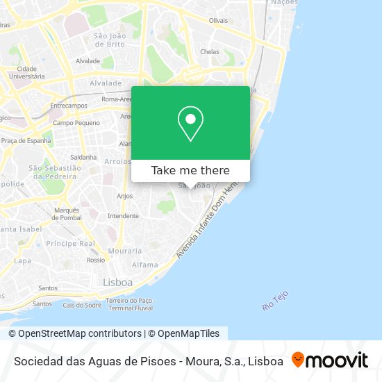 Sociedad das Aguas de Pisoes - Moura, S.a. map