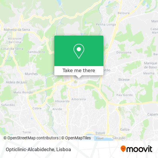 Opticlinic-Alcabideche mapa