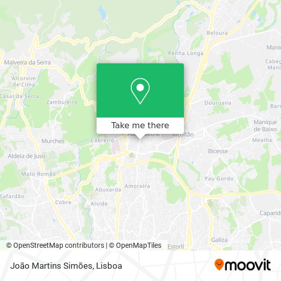 João Martins Simões mapa