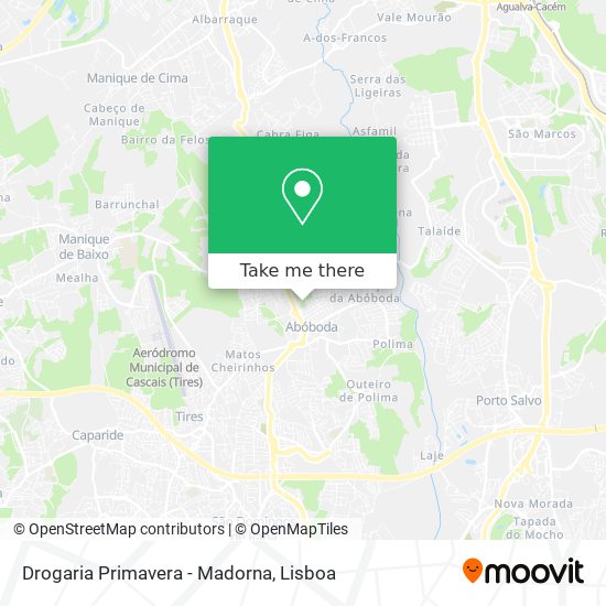 Drogaria Primavera - Madorna mapa