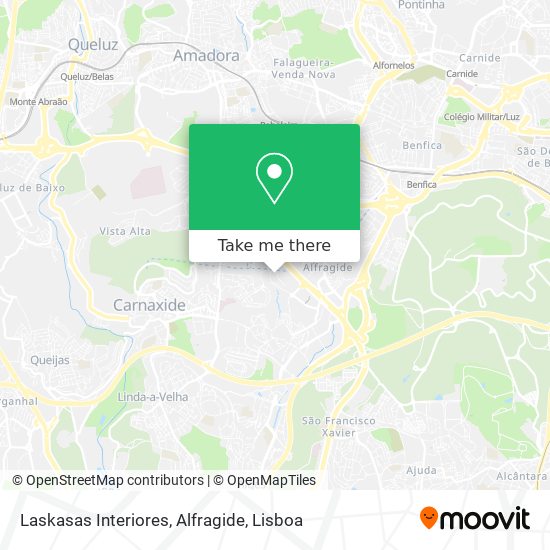 Laskasas Interiores, Alfragide map