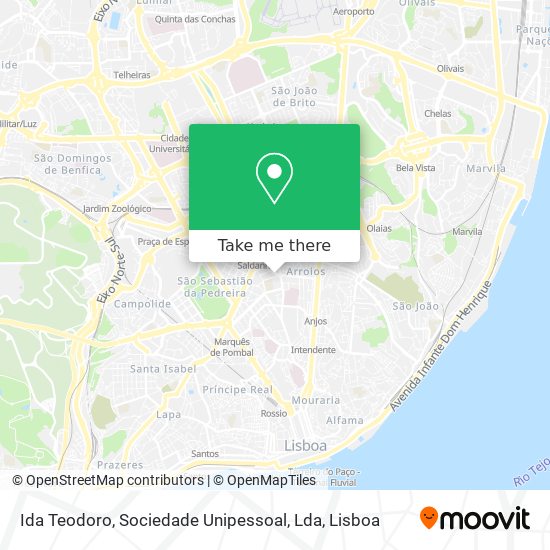 Ida Teodoro, Sociedade Unipessoal, Lda mapa