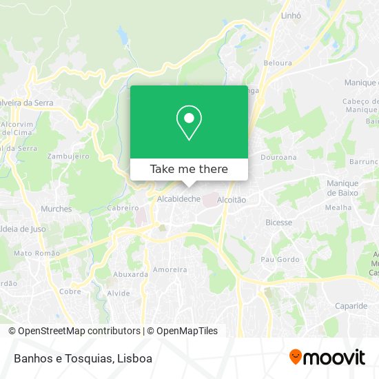 Banhos e Tosquias mapa