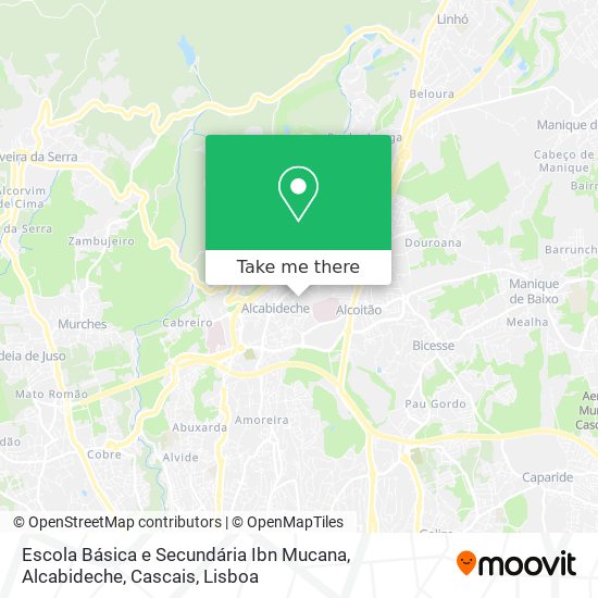 Escola Básica e Secundária Ibn Mucana, Alcabideche, Cascais map