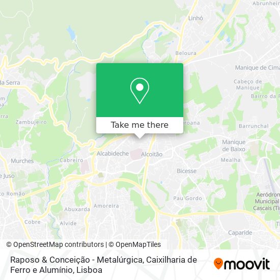 Raposo & Conceição - Metalúrgica, Caixilharia de Ferro e Alumínio map