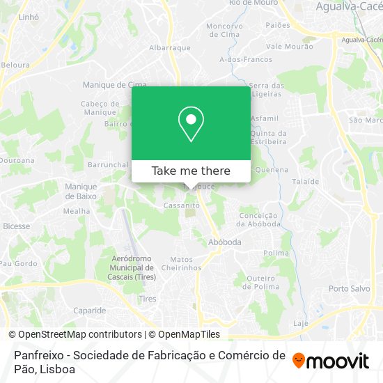 Panfreixo - Sociedade de Fabricação e Comércio de Pão map