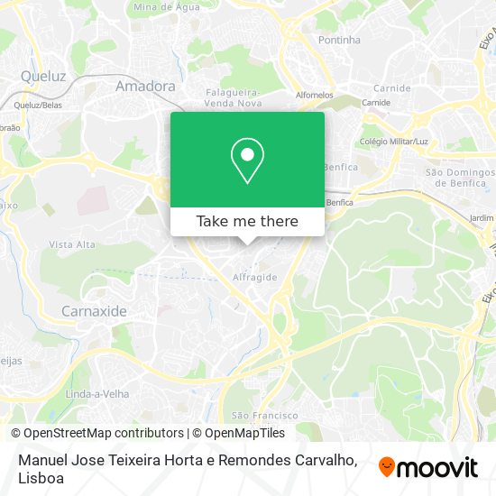 Manuel Jose Teixeira Horta e Remondes Carvalho map