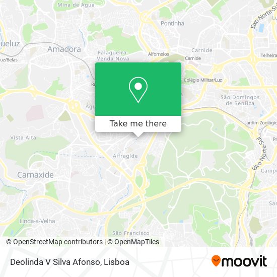 Deolinda V Silva Afonso map