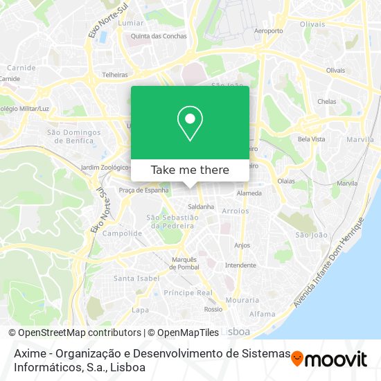 Axime - Organização e Desenvolvimento de Sistemas Informáticos, S.a. map