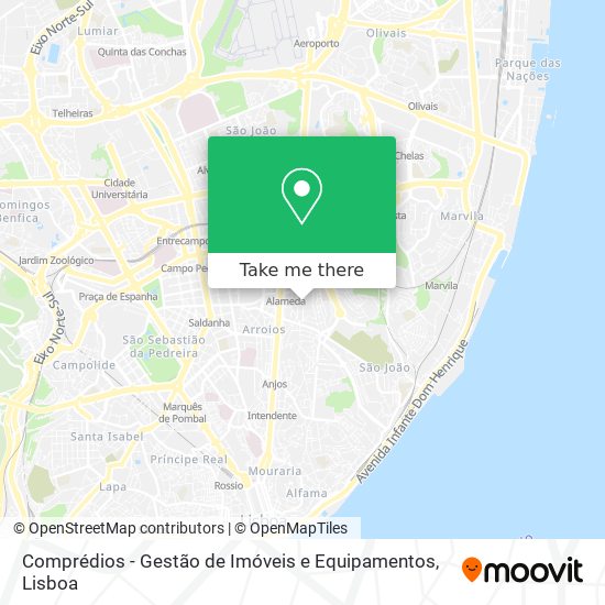 Comprédios - Gestão de Imóveis e Equipamentos map