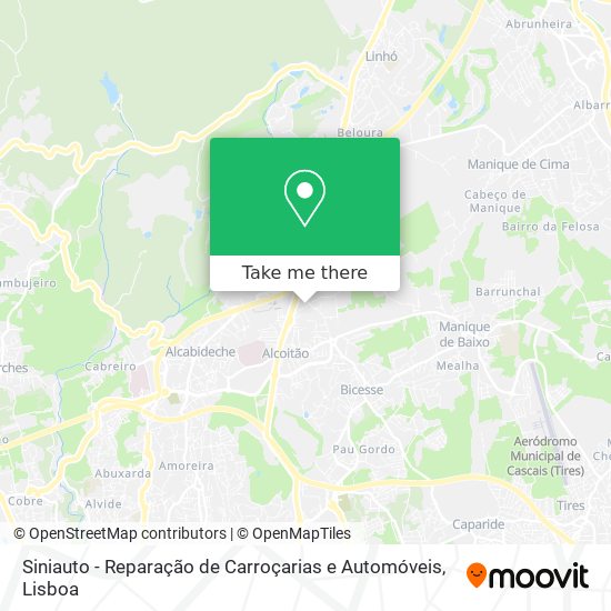 Siniauto - Reparação de Carroçarias e Automóveis mapa