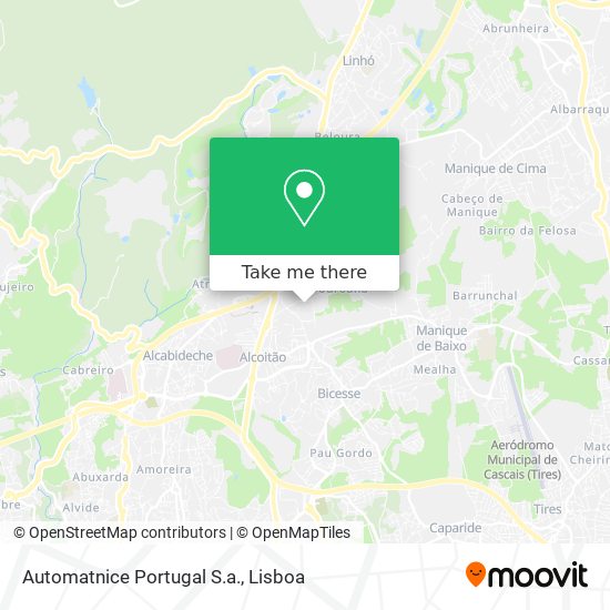 Automatnice Portugal S.a. map