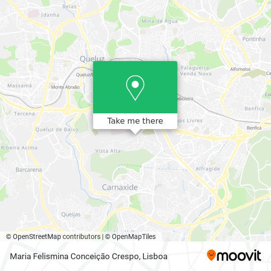 Maria Felismina Conceição Crespo map