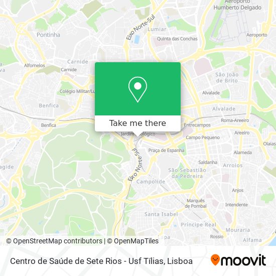 Centro de Saúde de Sete Rios - Usf Tílias map