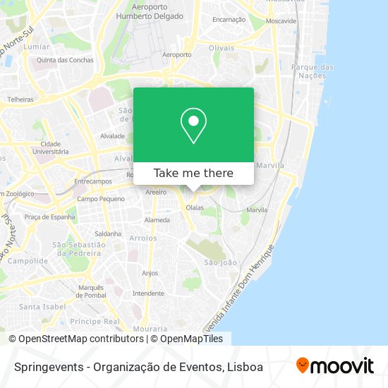 Springevents - Organização de Eventos mapa