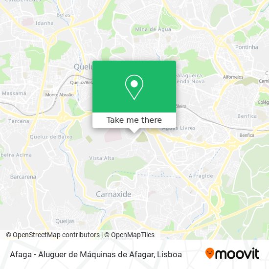 Afaga - Aluguer de Máquinas de Afagar map