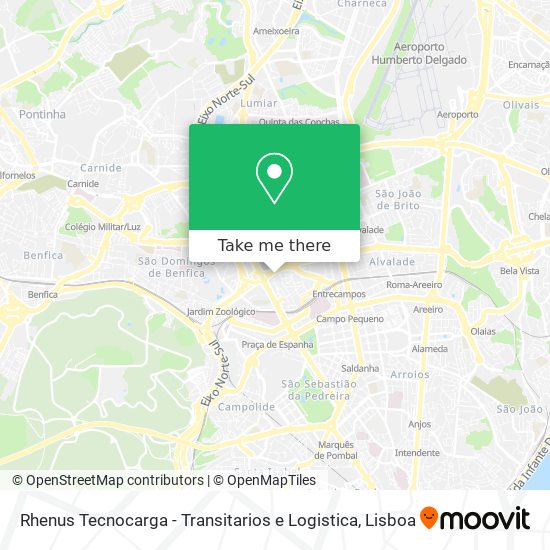 Rhenus Tecnocarga - Transitarios e Logistica mapa
