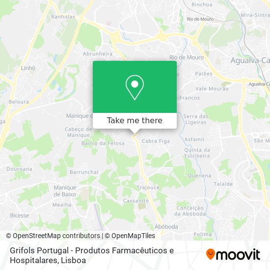 Grifols Portugal - Produtos Farmacêuticos e Hospitalares map