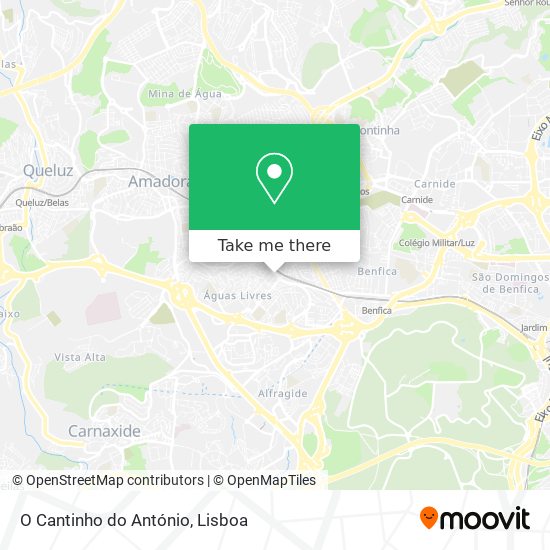 O Cantinho do António mapa