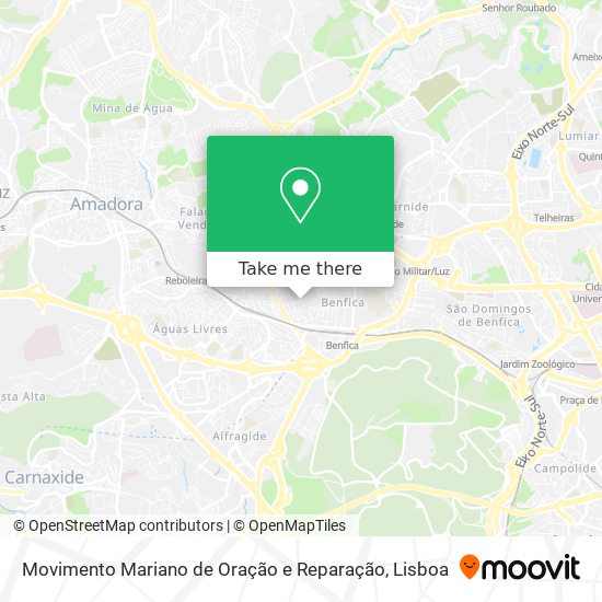 Movimento Mariano de Oração e Reparação map
