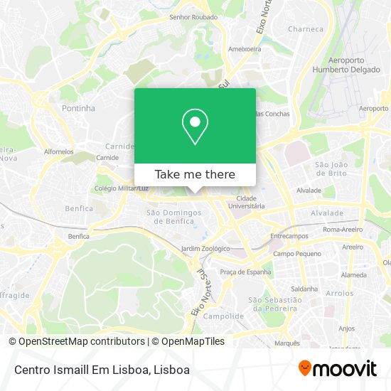 Centro Ismaill Em Lisboa mapa