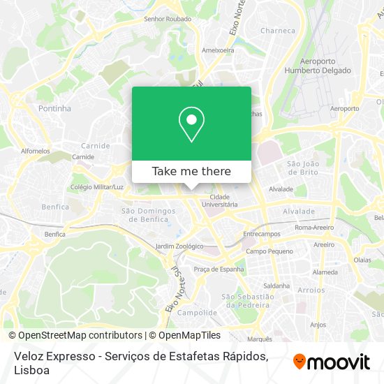 Veloz Expresso - Serviços de Estafetas Rápidos map