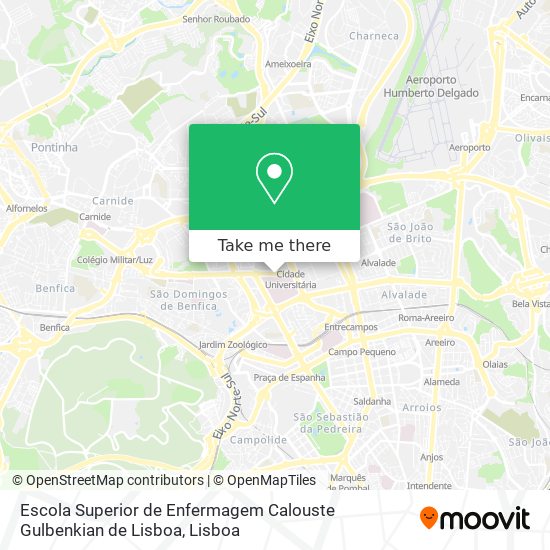 Escola Superior de Enfermagem Calouste Gulbenkian de Lisboa map