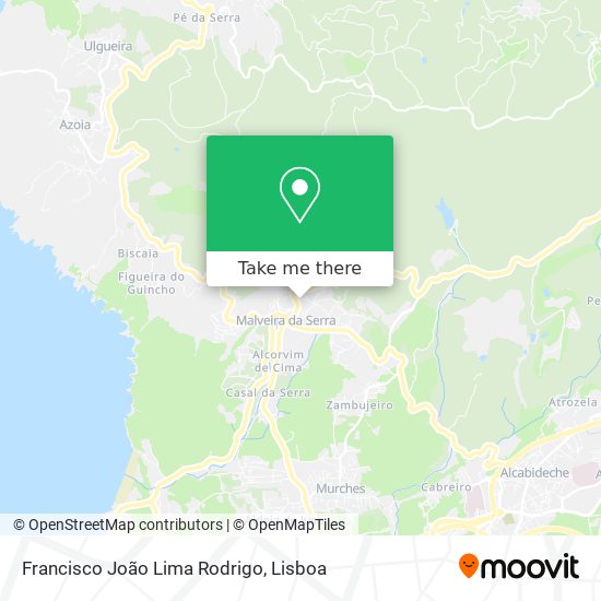 Francisco João Lima Rodrigo map