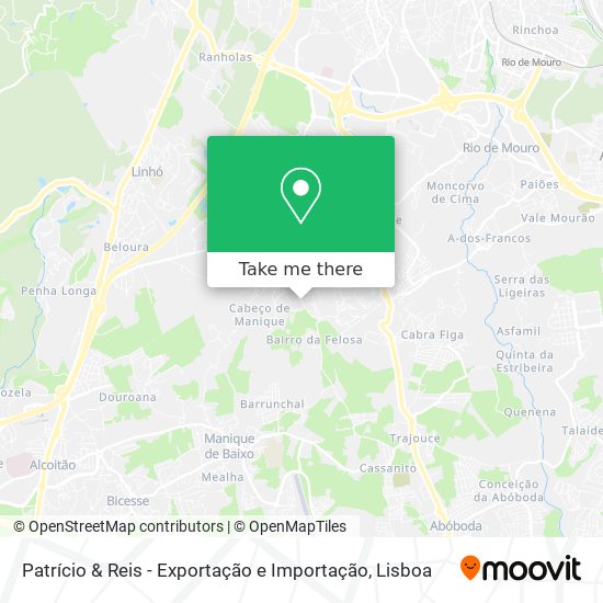 Patrício & Reis - Exportação e Importação map