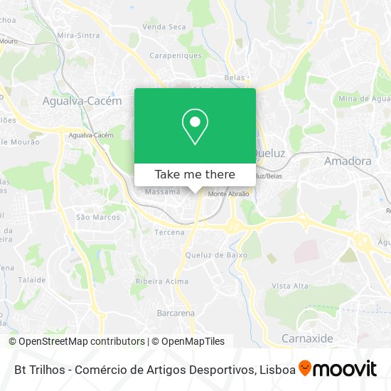 Bt Trilhos - Comércio de Artigos Desportivos mapa