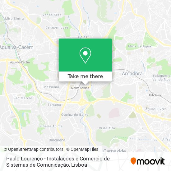 Paulo Lourenço - Instalações e Comércio de Sistemas de Comunicação mapa