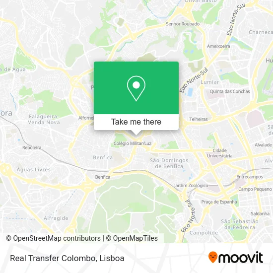 Real Transfer Colombo map
