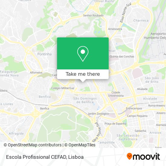 Escola Profissional CEFAD map