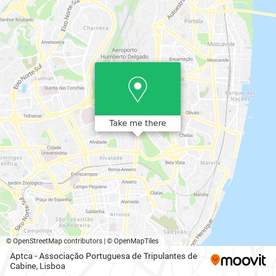 Aptca - Associação Portuguesa de Tripulantes de Cabine map