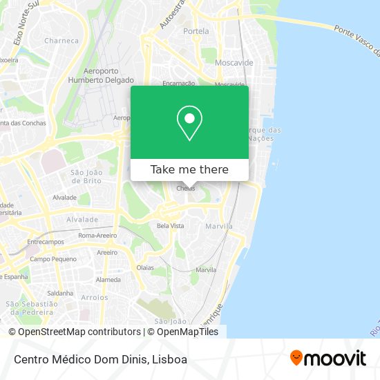 Centro Médico Dom Dinis map