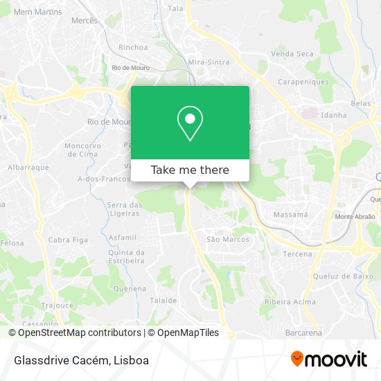 Glassdrive Cacém map